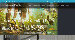 Desktop Screenshot of alberguepuente.com